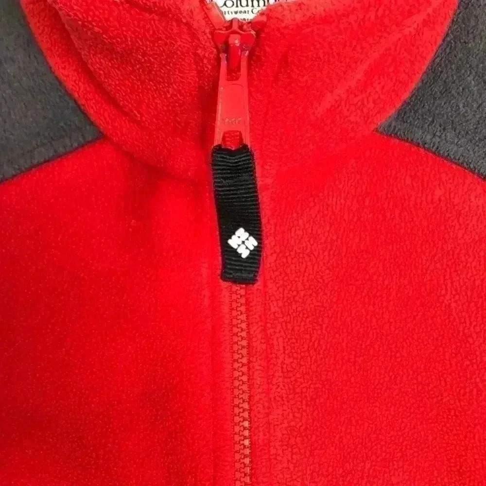 Columbia Red & Grey Fleece Jacket  Size Small - Picture 3 of 15